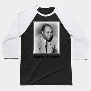 James Farmer Portrait Baseball T-Shirt